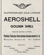 Reklama: firma Shell (Aeroshell, 1930-39 r.)